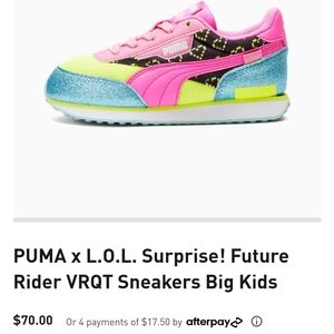 PUMA x L.O.L. Surprise! Future Rider VRQT Sneakers Big Kids SIZE 13